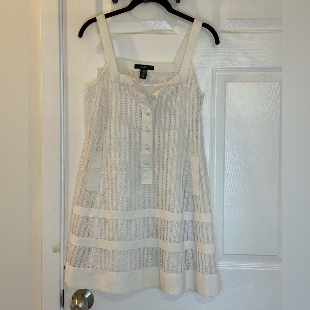 White mini dress